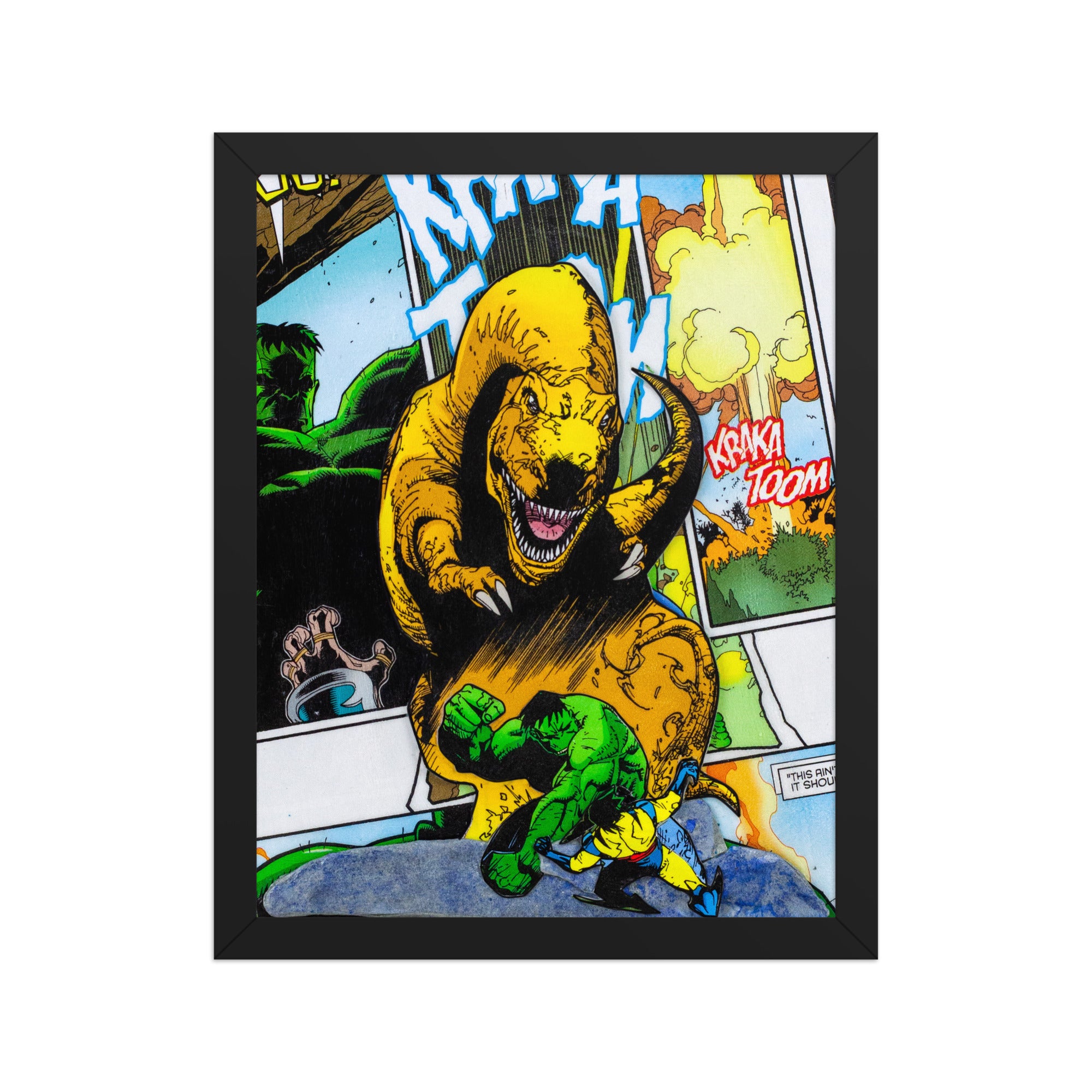 HULK VS WOLVERINE WITH A T-REX SURPRISE