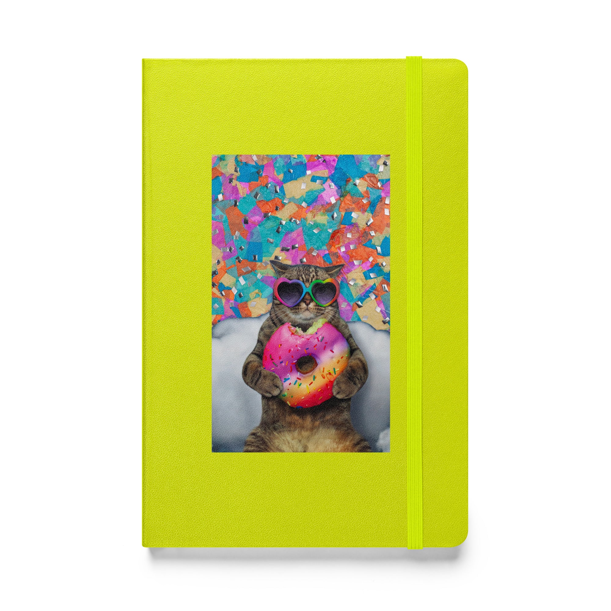 Cupcake Cat Hardcover bound notebook - Lined