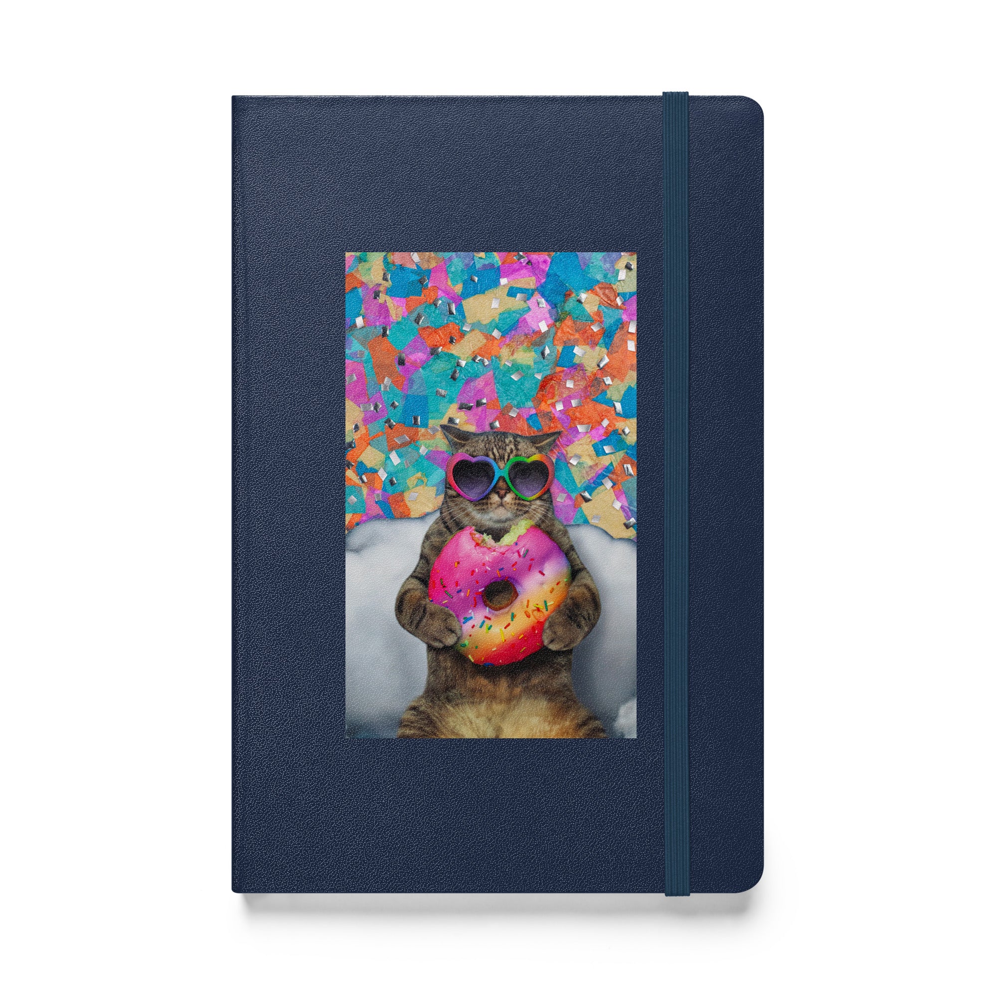 Cupcake Cat Hardcover bound notebook - Lined