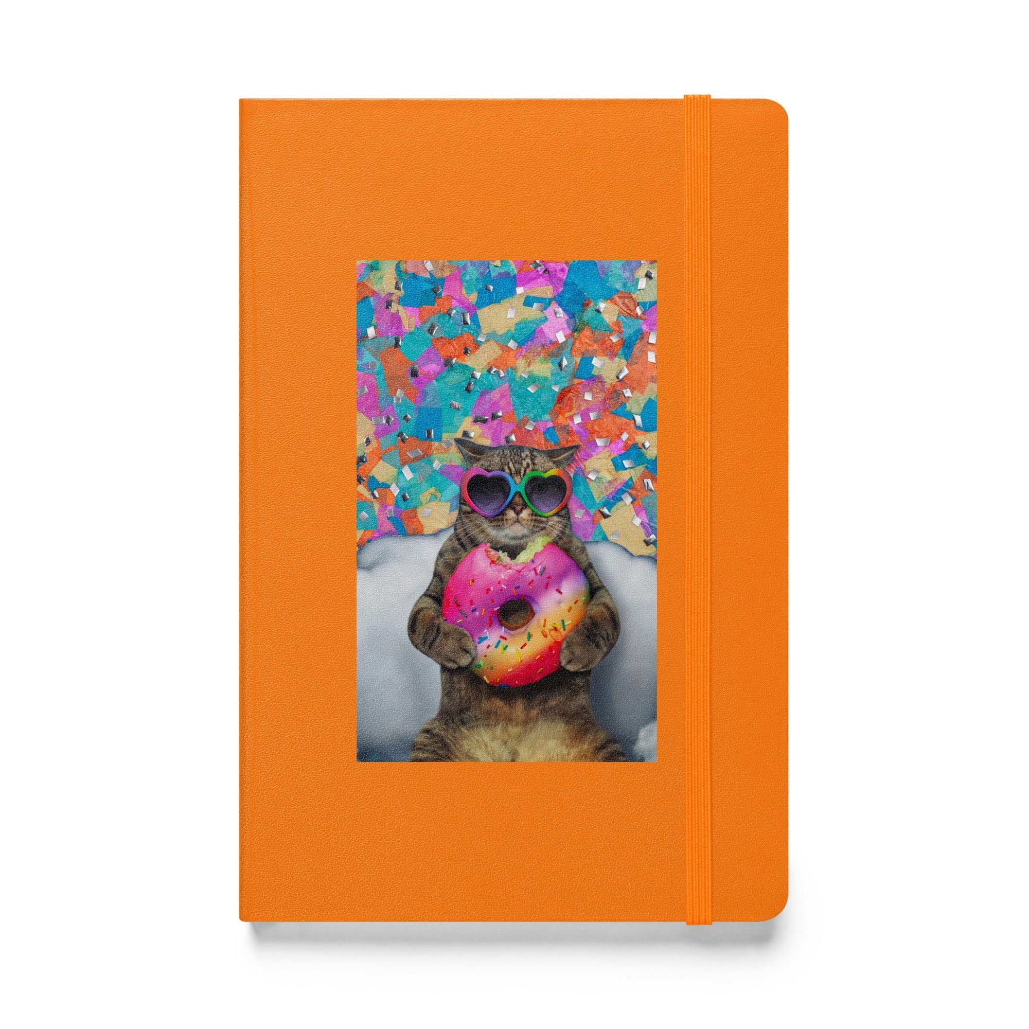 Cupcake Cat Hardcover bound notebook - Lined