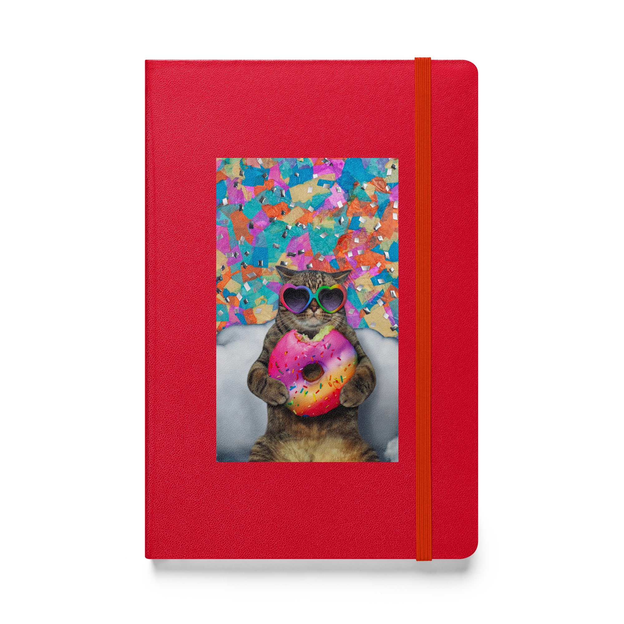 Cupcake Cat Hardcover bound notebook - Lined