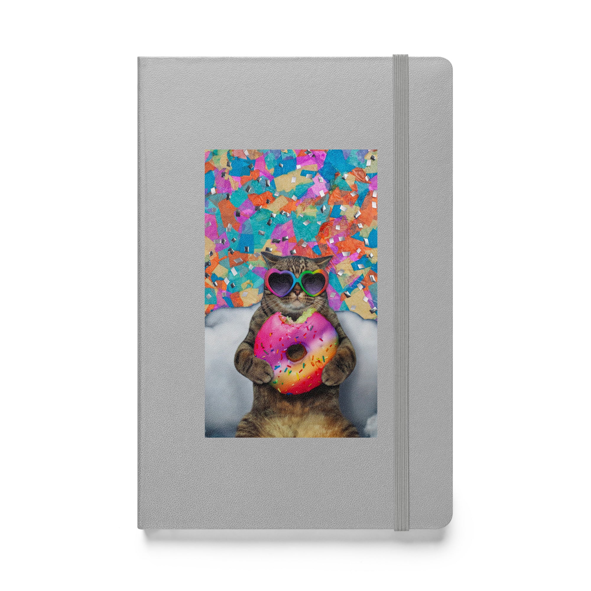 Cupcake Cat Hardcover bound notebook - Lined