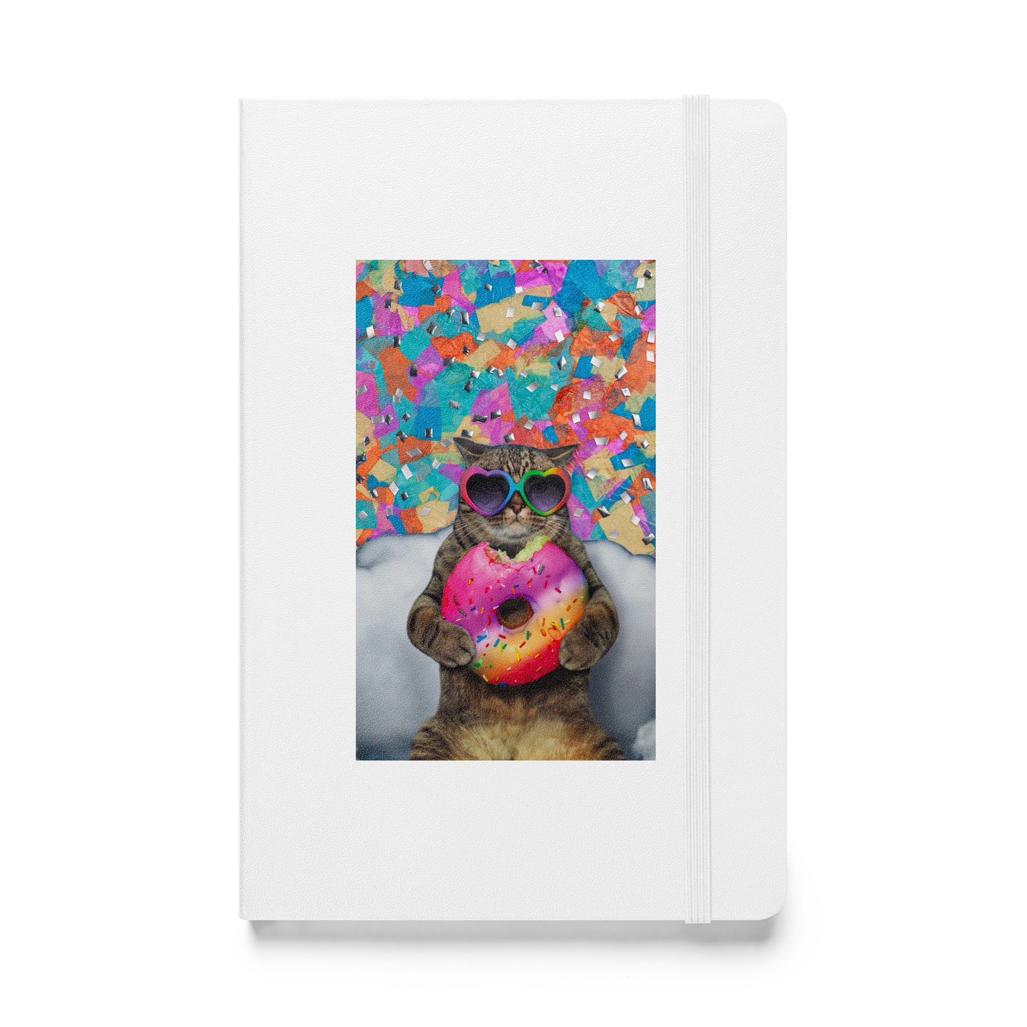 Cupcake Cat Hardcover bound notebook - Lined